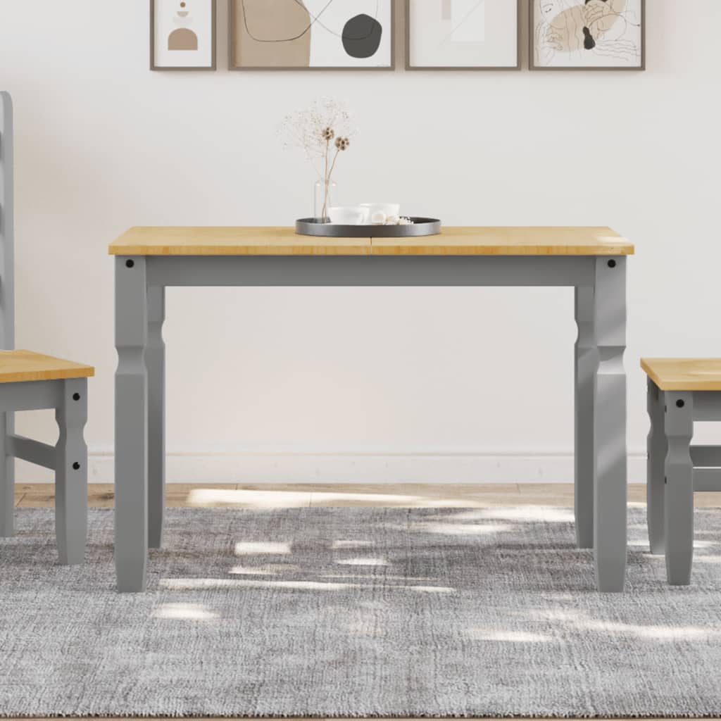 vidaXL Corona Dining Table 112x60x75 cm Solid Pine Wood