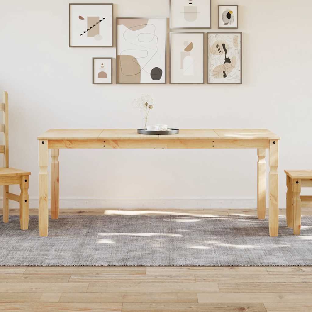 vidaXL Corona Dining Table 112x60x75 cm Solid Pine Wood