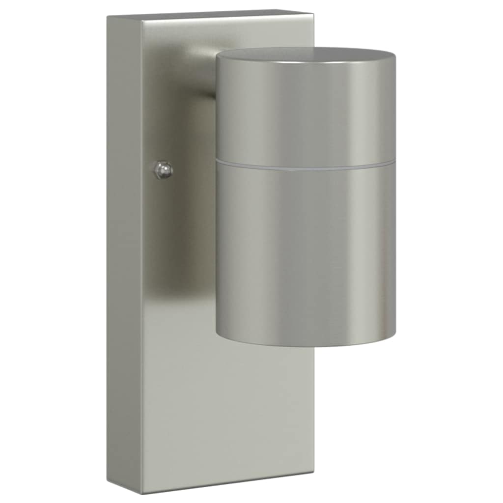 vidaXL Buitenwandlamp Zilver 6,5 x 10,5 x 16 cm