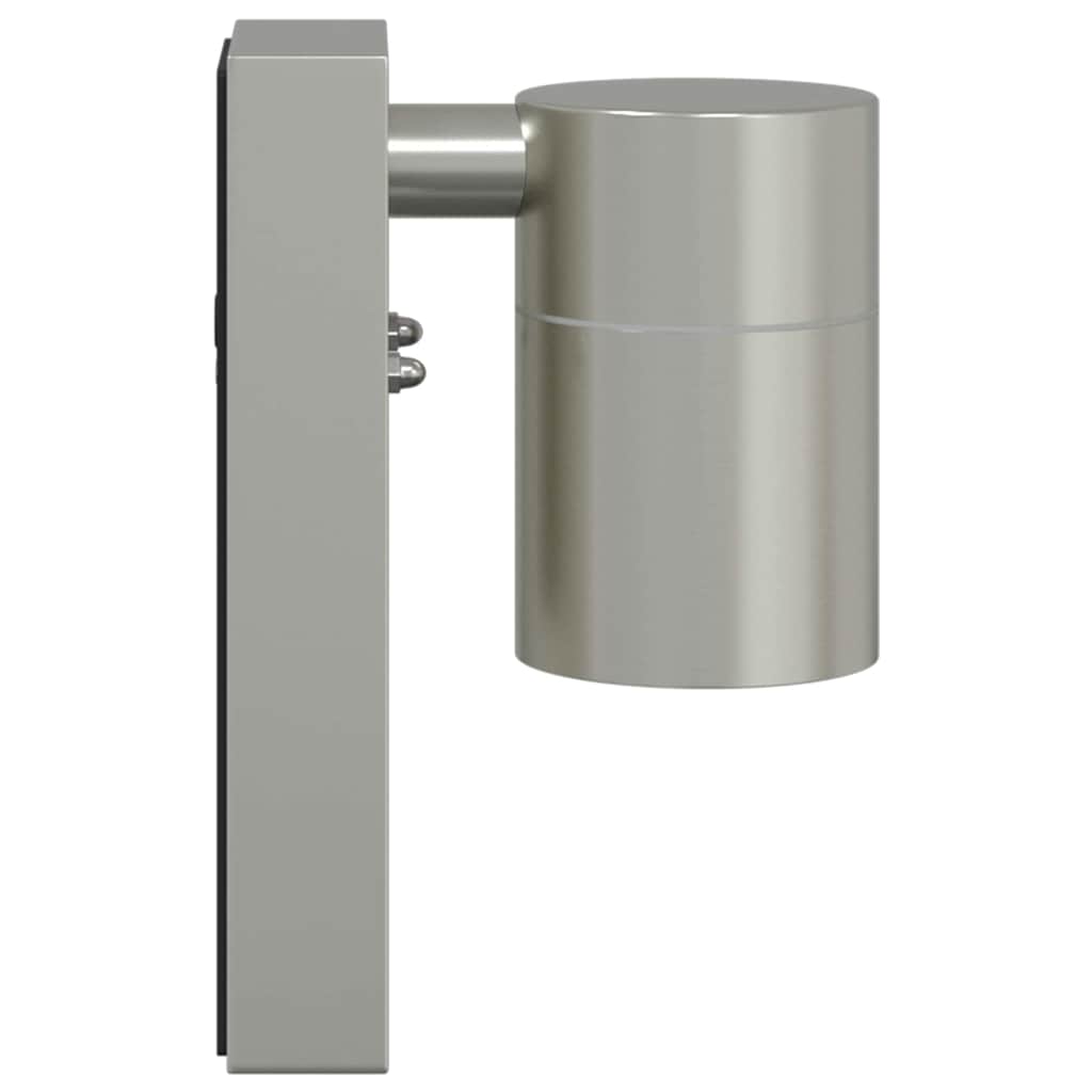 vidaXL Buitenwandlamp Zilver 6,5 x 10,5 x 16 cm