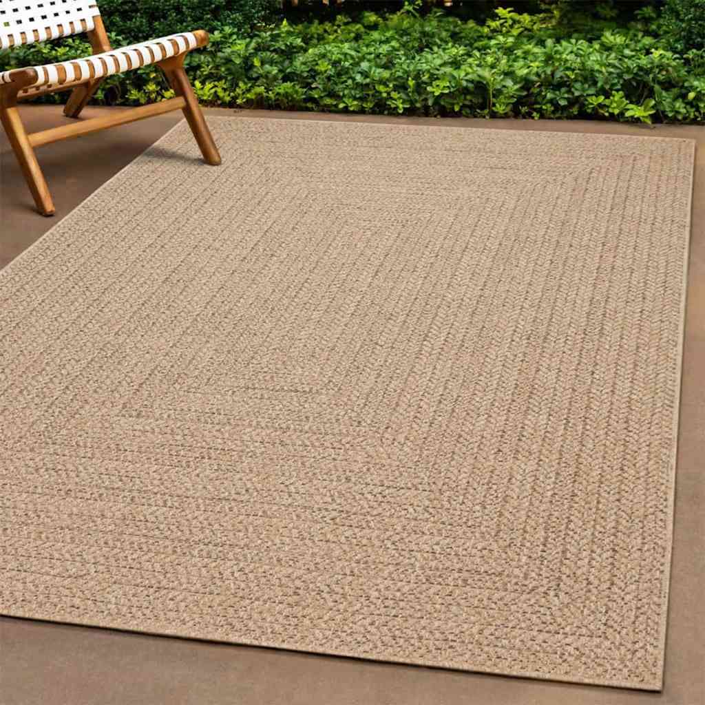 vidaXL Vloerkleed ZIZUR binnen en buiten 80x150 cm jute look