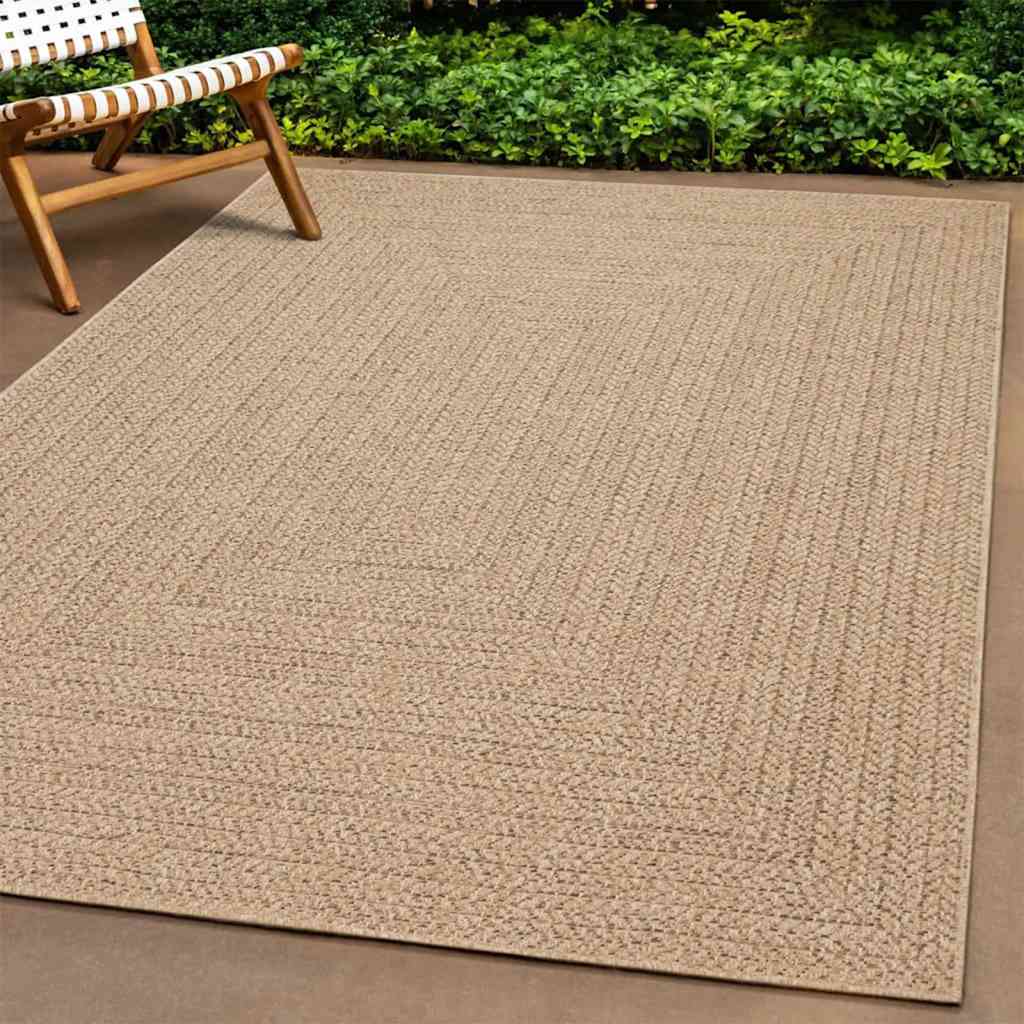 vidaXL Vloerkleed ZIZUR binnen en buiten 80x150 cm jute look