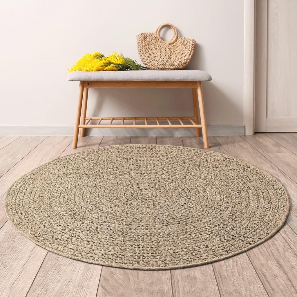 vidaXL Vloerkleed ZIZUR binnen en buiten 80x150 cm jute look