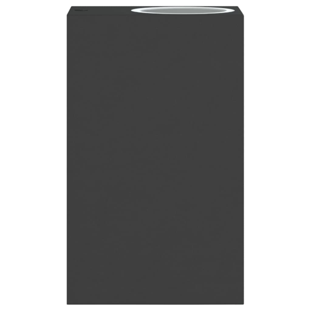 vidaXL Buitenwandlampen 2 st gegoten aluminium zwart