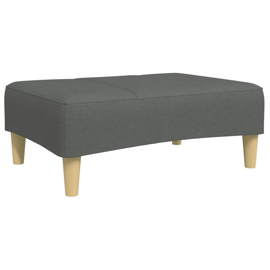 vidaXL Footstool 77x55x31 cm fabric light grey