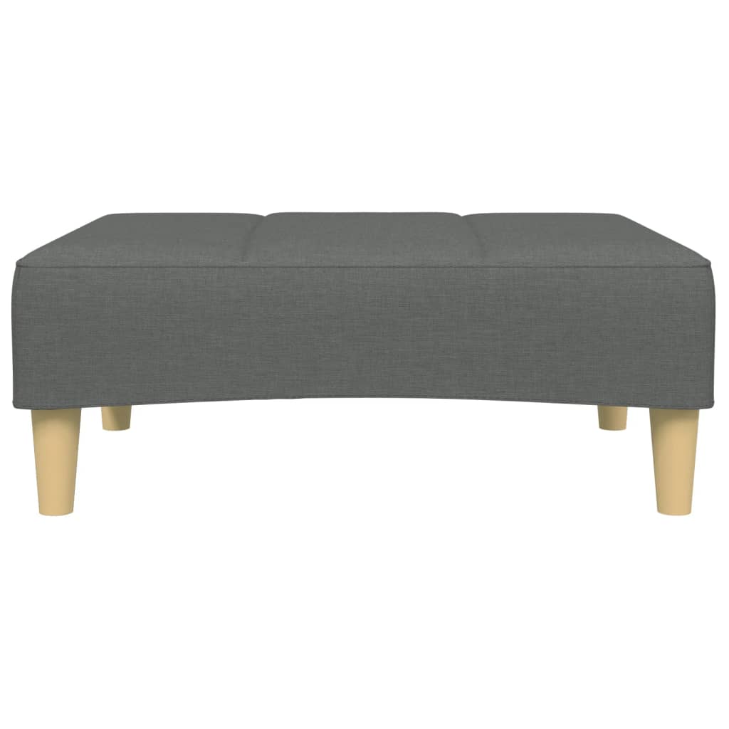 vidaXL Footstool 77x55x31 cm fabric light grey