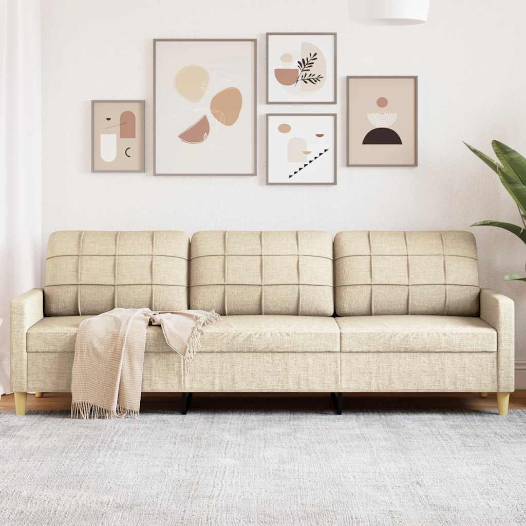 vidaXL Fauteuil 60 cm stof lichtgrijs