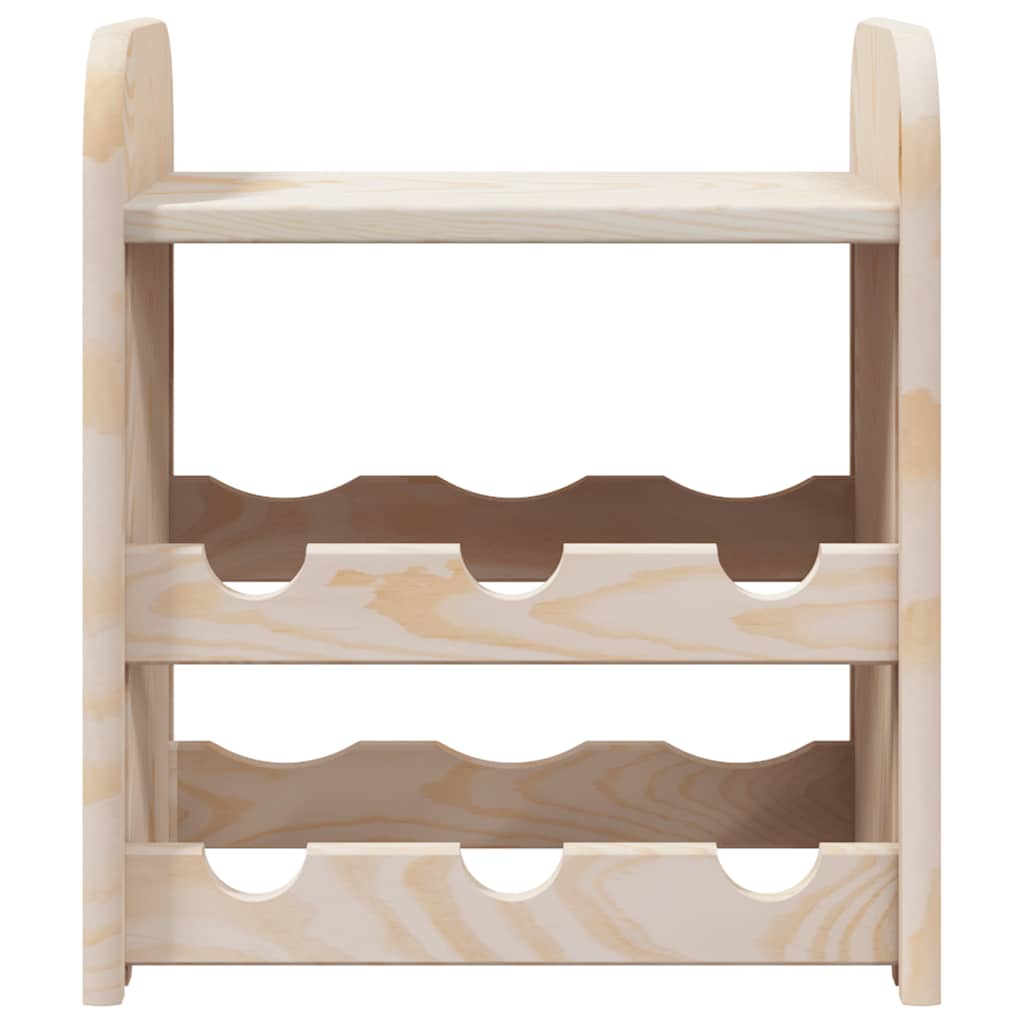 vidaXL Wijnrek 33x25x37 cm massief grenenhout