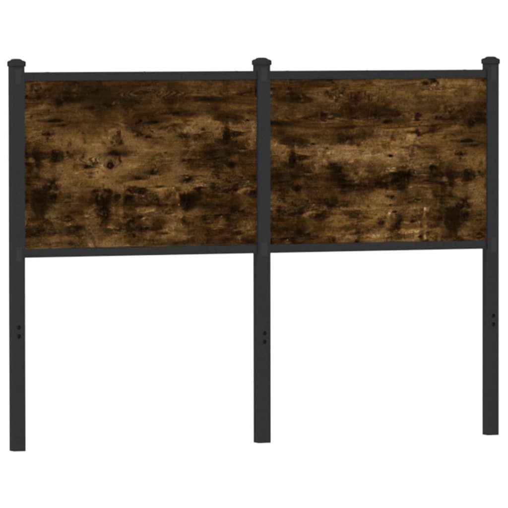 vidaXL Replacement Headboard 75 cm Engineered Wood and Steel Smoked Oak