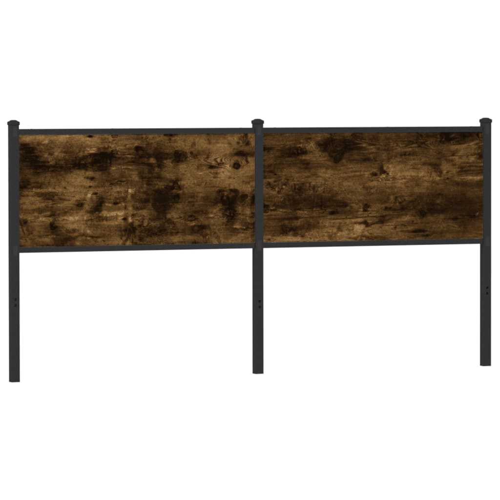 vidaXL Replacement Headboard 75 cm Engineered Wood and Steel Smoked Oak