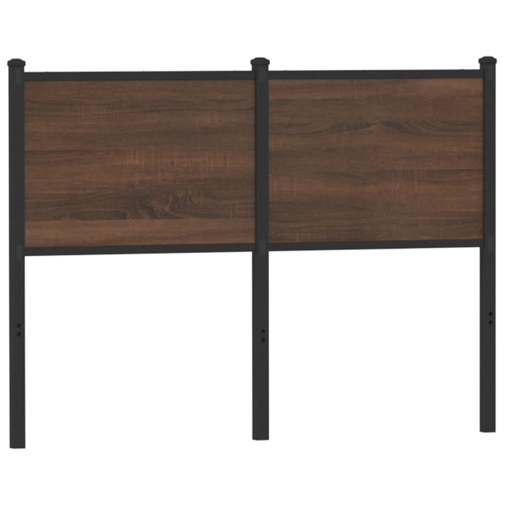 vidaXL Replacement Headboard 75 cm Engineered Wood and Steel Smoked Oak