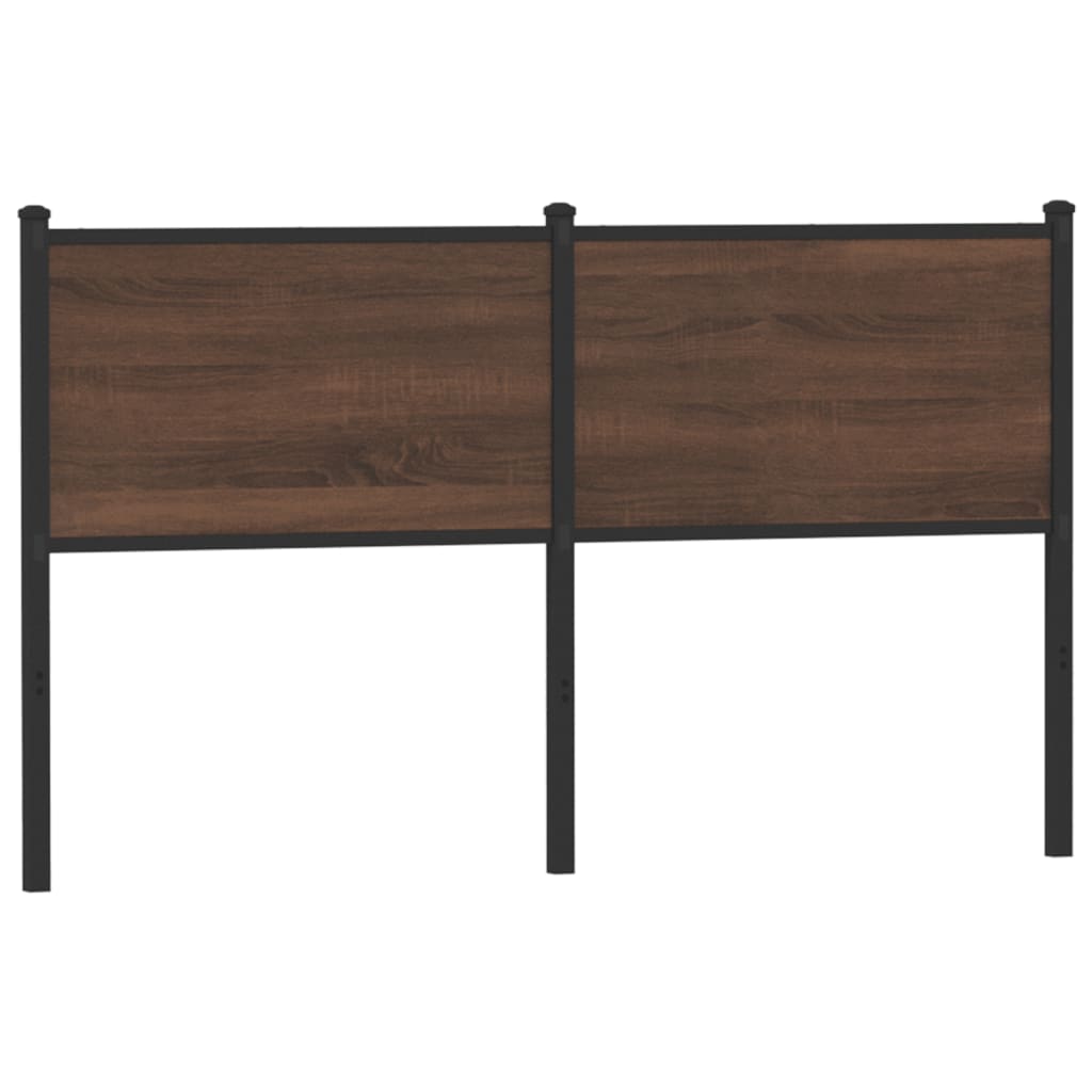 vidaXL Replacement Headboard 75 cm Engineered Wood and Steel Smoked Oak