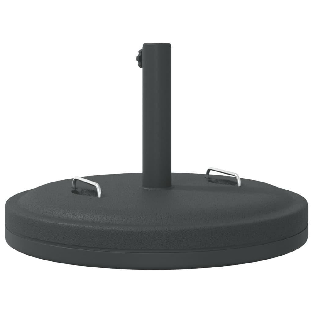 vidaXL Parasol Base with Handles for Ø38 / 48 mm Pole 25 kg Round