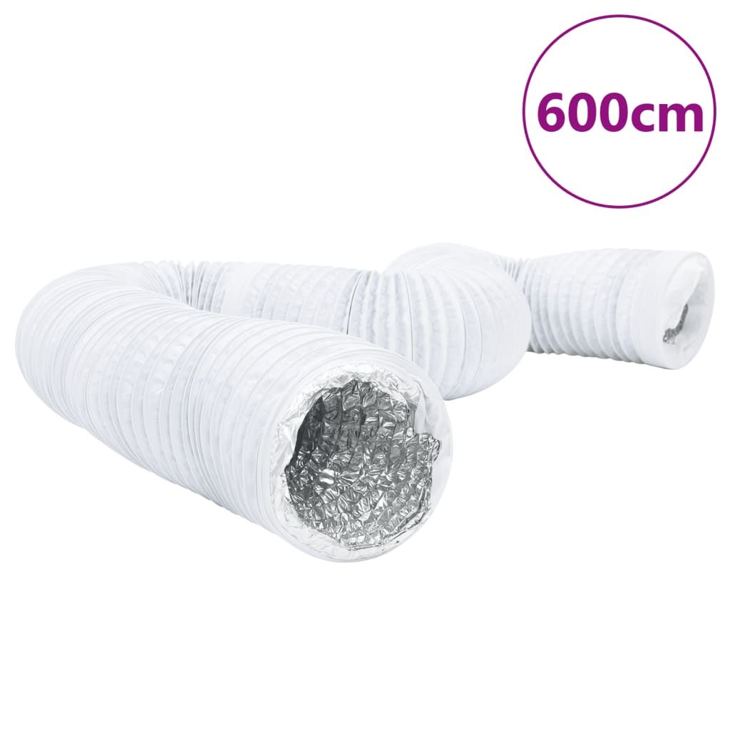 vidaXL Ventilatieslang Ø10 cm 6 m aluminium en PVC
