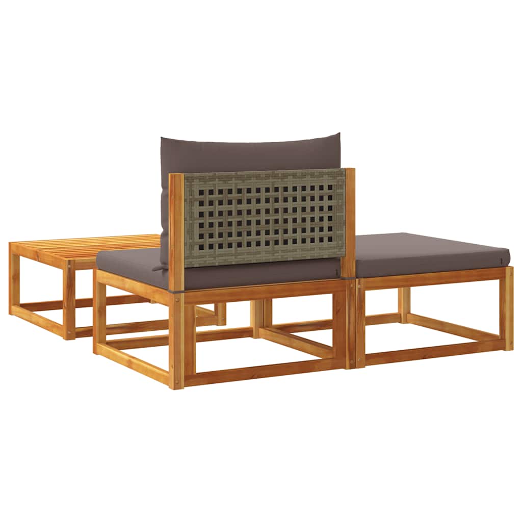 vidaXL Tuintafel 65x65x29 cm massief acaciahout