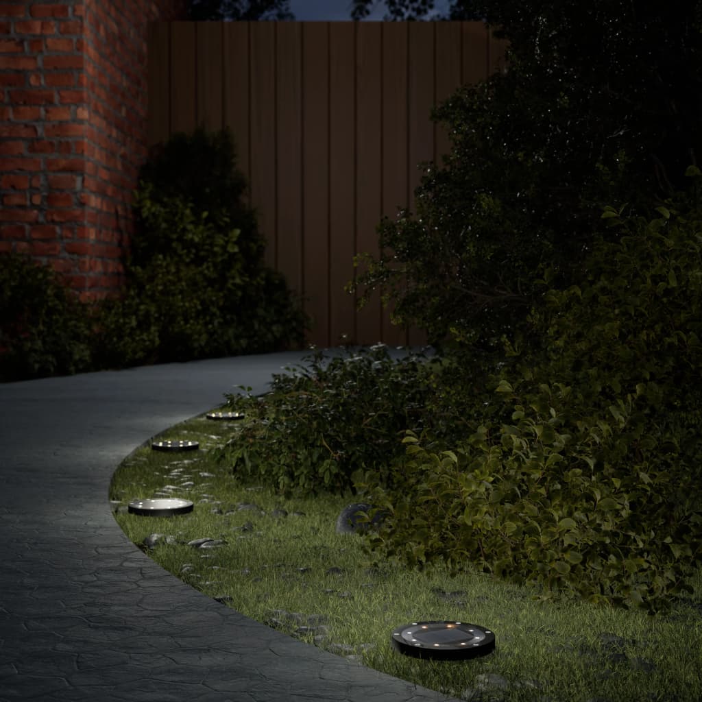 vidaXL Grondlampen 4 st solar met grondpennen warmwit