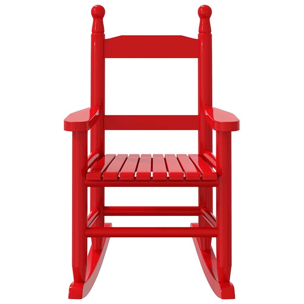 vidaXL Schommelstoelen 2 st voor kinderen massief populierenhout wit