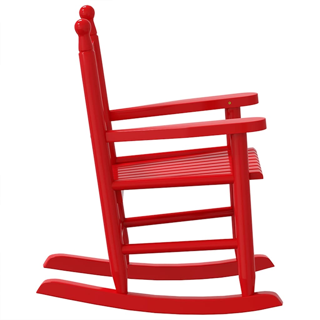 vidaXL Schommelstoelen 2 st voor kinderen massief populierenhout wit