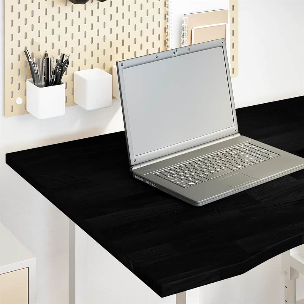 vidaXL Rectangular Desk Top 80x50x2.5 cm Untreated Oak Wood
