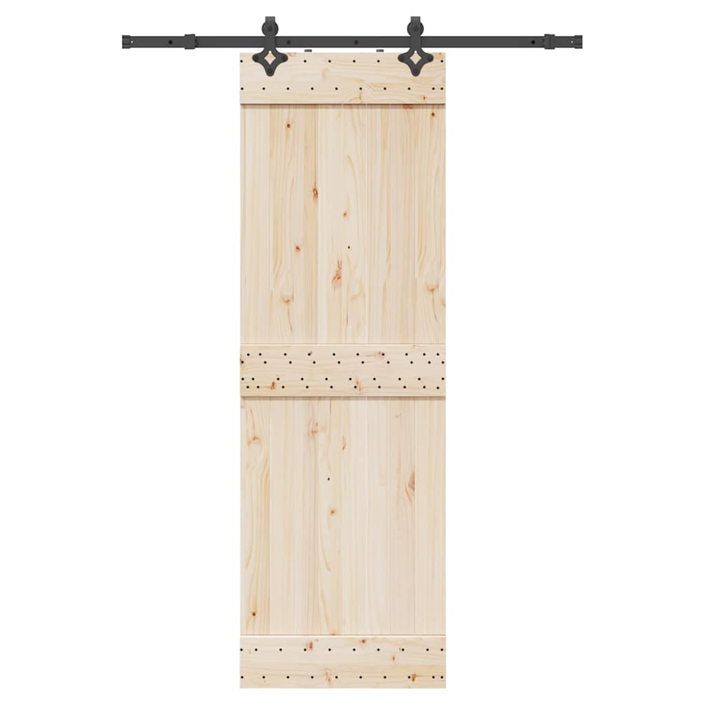 vidaXL Box with parts for sliding door SKIEN 183 cm steel black