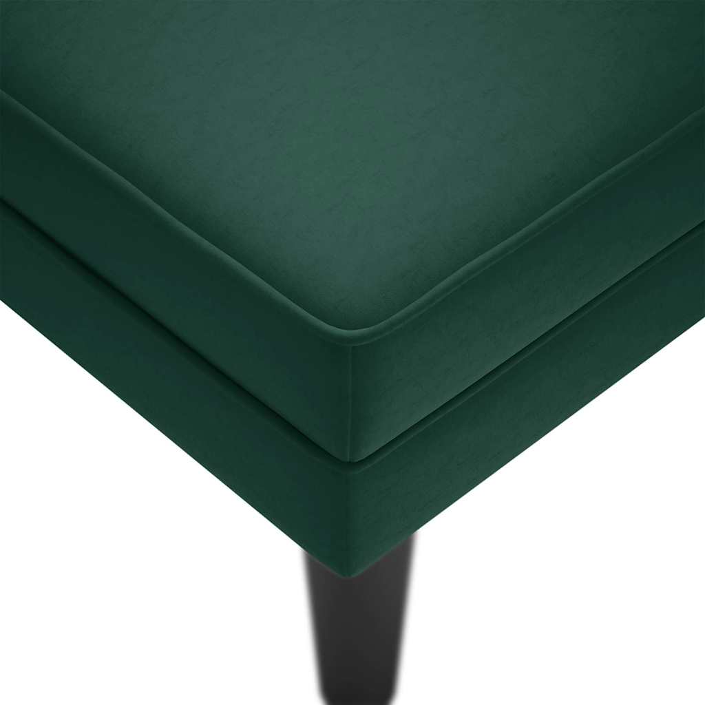 vidaXL Chaise longue met kussen en rechterarmleuning fluweel blauw