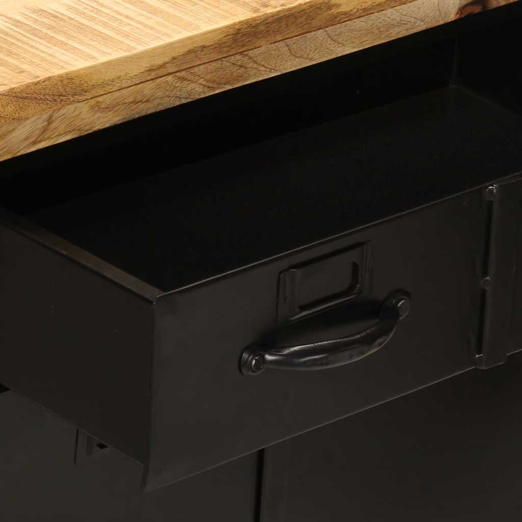 vidaXL Dressoir 60x30x76 cm ruw mangohout