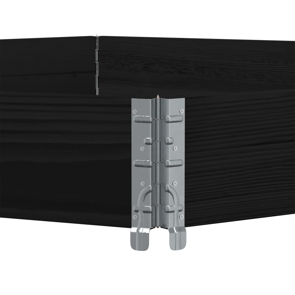 vidaXL Verhoogde plantenbak zeshoekig 160x160 cm massief grenenhout