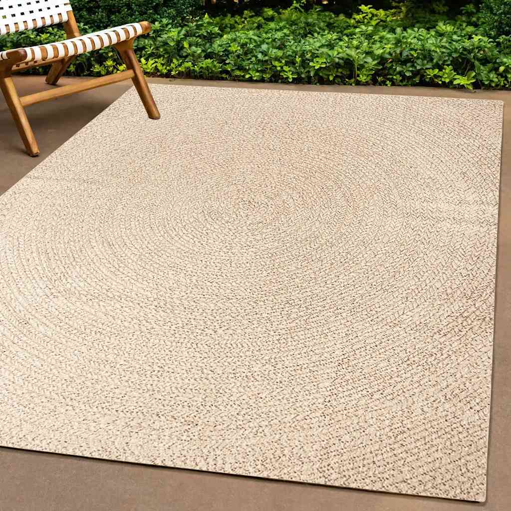 vidaXL Vloerkleed ZIZUR binnen en buiten 80x150 cm jute look