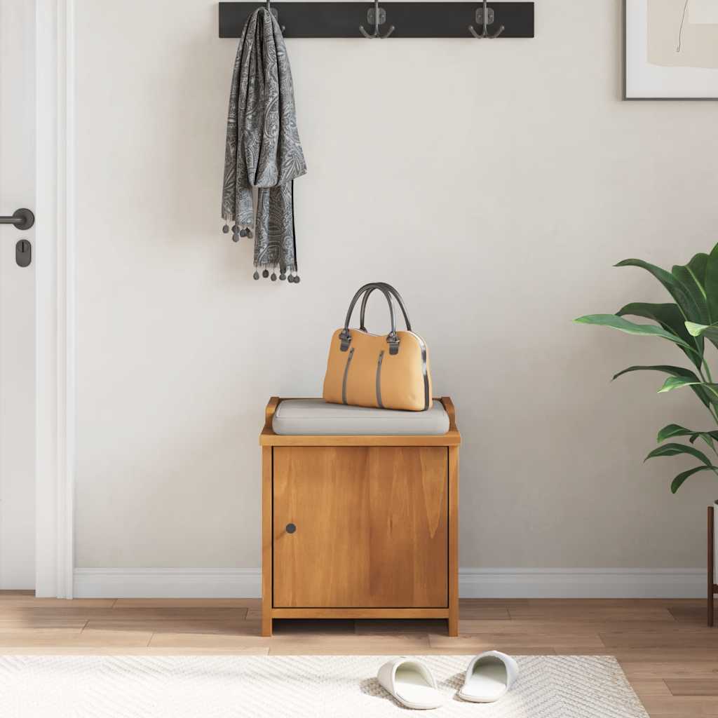 vidaXL Gangbankje SANDNES 45x40x50 cm massief grenenhout