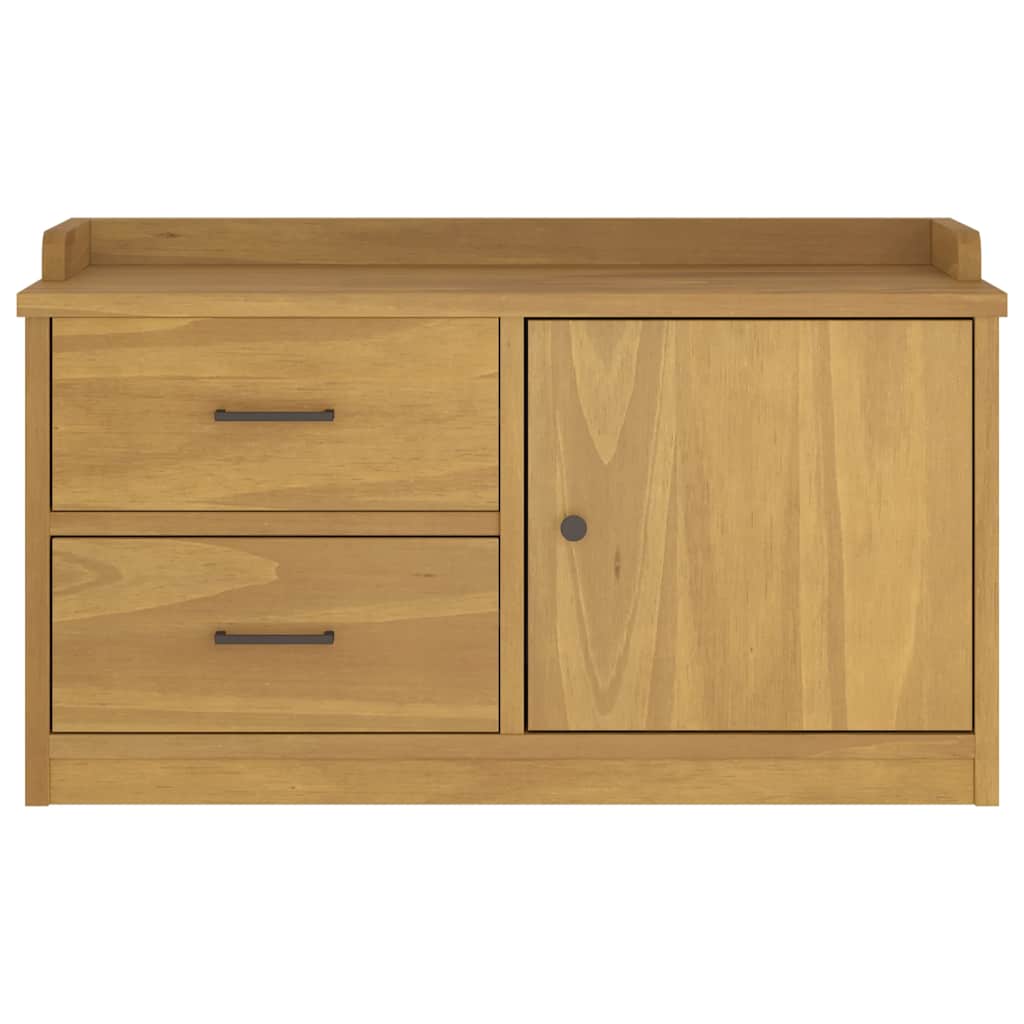 vidaXL Gangbankje SANDNES 87x40x50 cm massief grenenhout