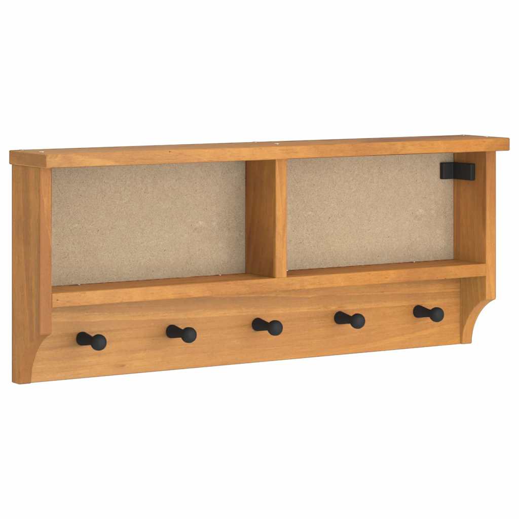 vidaXL Wandkapstok SANDNES 87x12x35 cm massief grenenhout