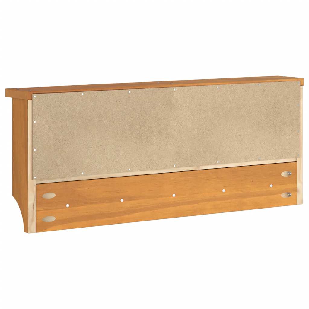 vidaXL Wandkapstok SANDNES 87x12x35 cm massief grenenhout