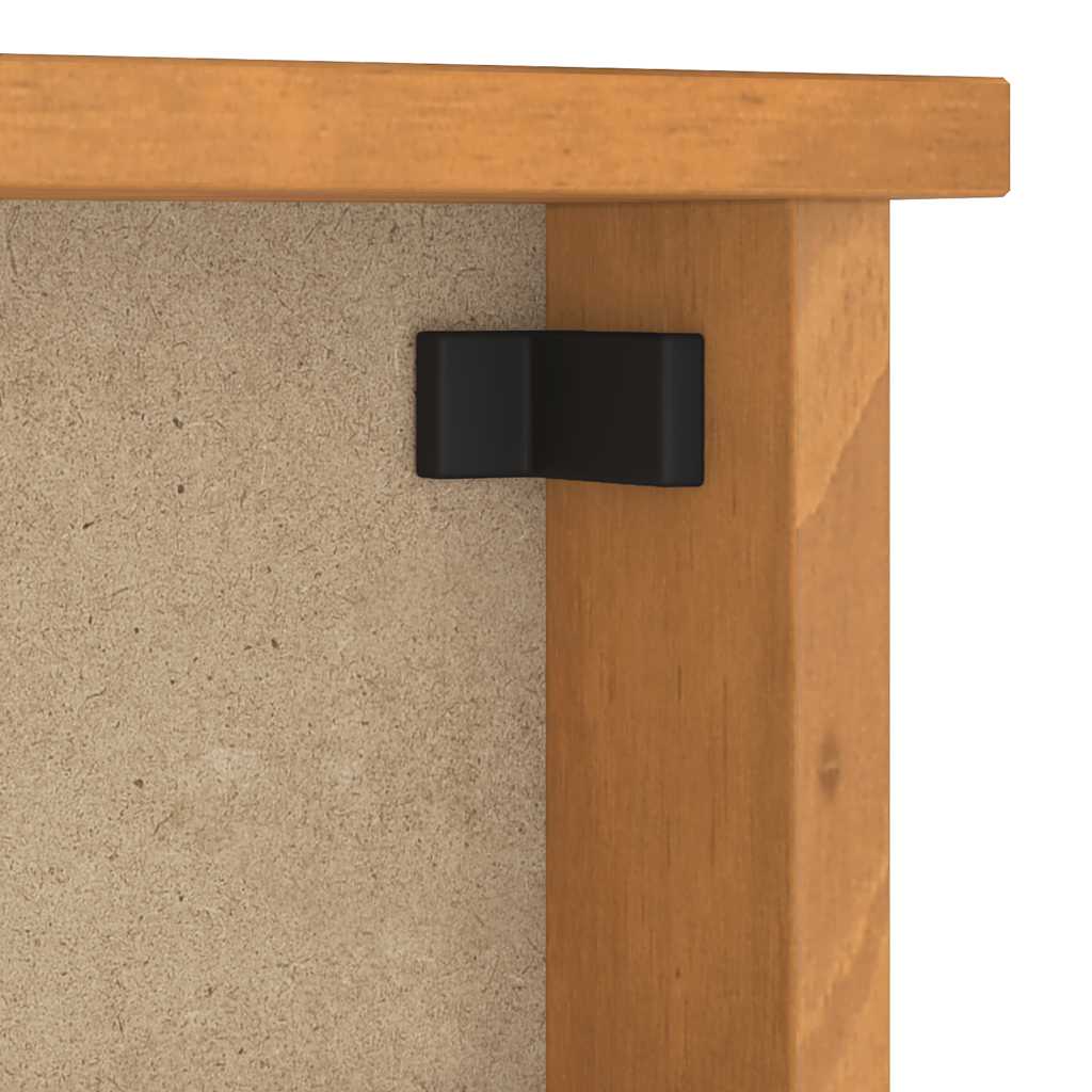 vidaXL Wandkapstok SANDNES 87x12x35 cm massief grenenhout