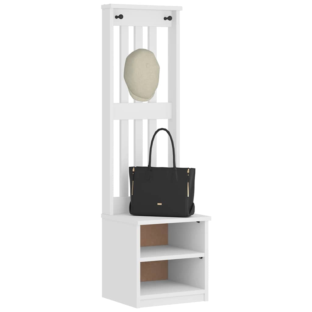 vidaXL Coat Rack SANDNES 45x40x159.5 cm Solid Pine Wood