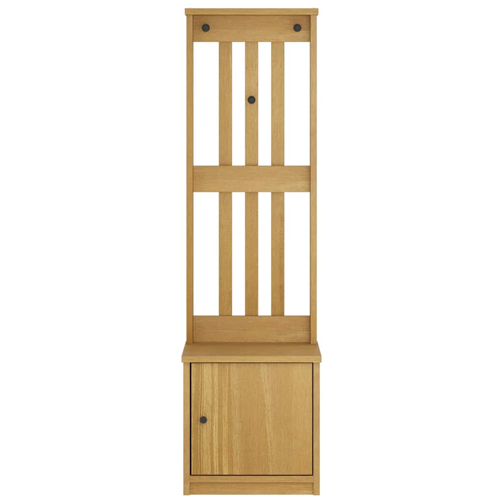 vidaXL Kapstok SANDNES 45x40x159,5 cm massief grenenhout