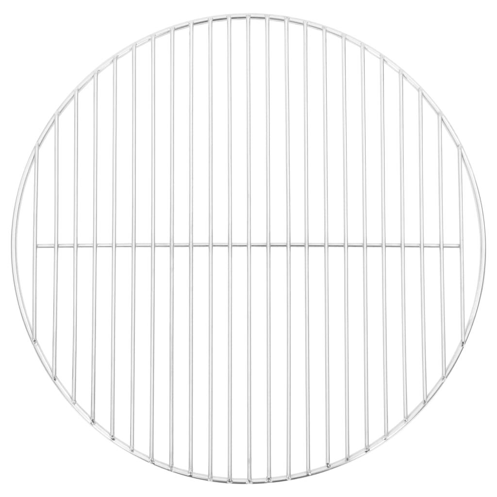 vidaXL Barbecuerooster rond Ø34,5 cm 304 roestvrij staal