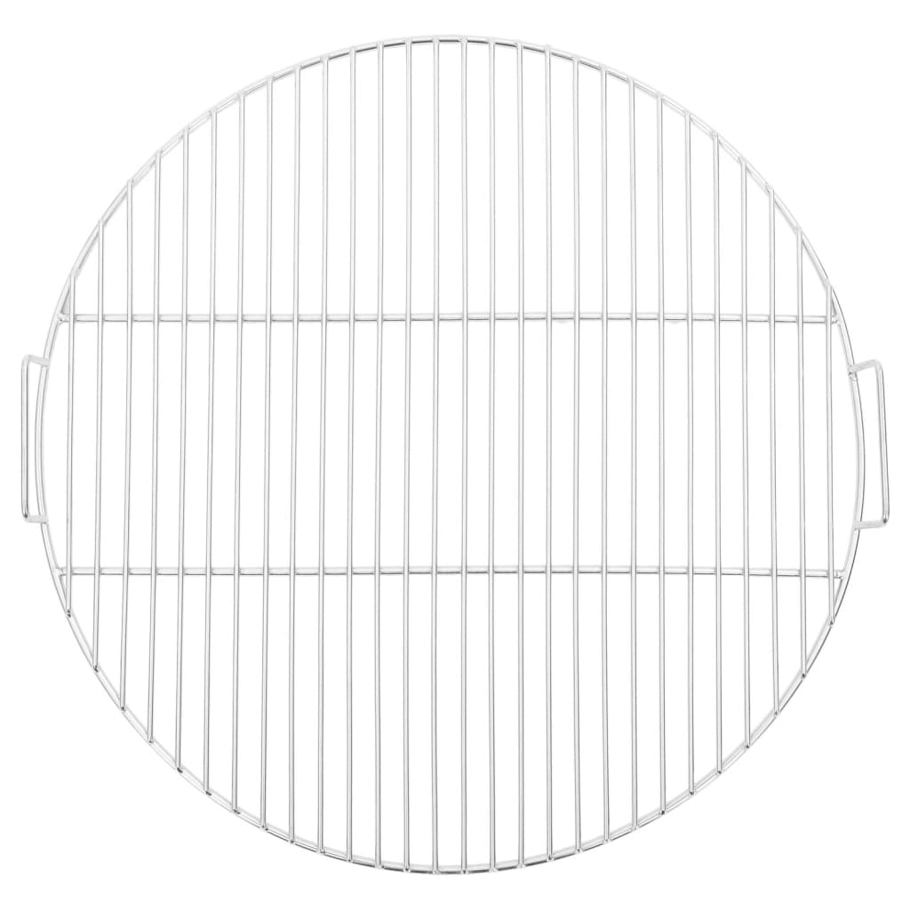 vidaXL Barbecuerooster met handgrepen rond Ø44,5 cm 304 roestvrijstaal