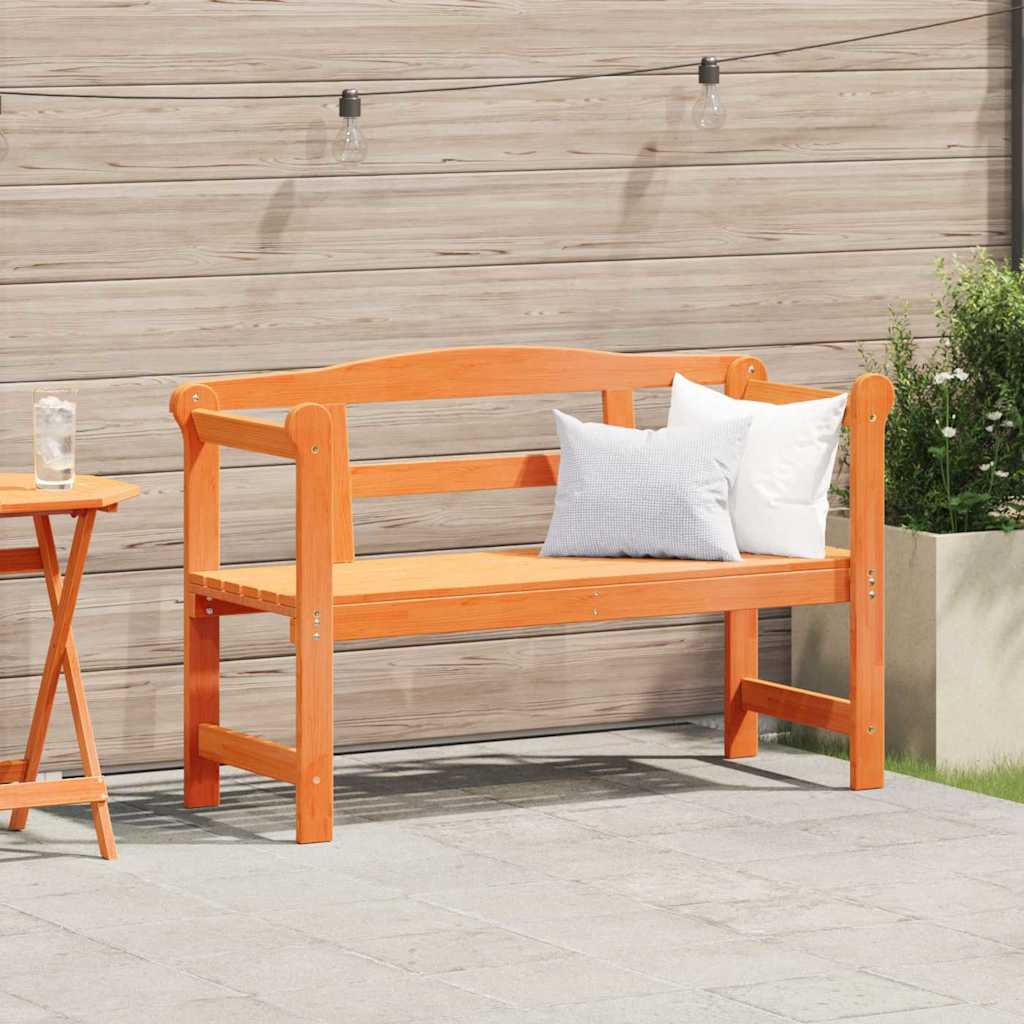 vidaXL Garden Storage Bench Natural 119 x 44 x 76 cm Solid Pinewood
