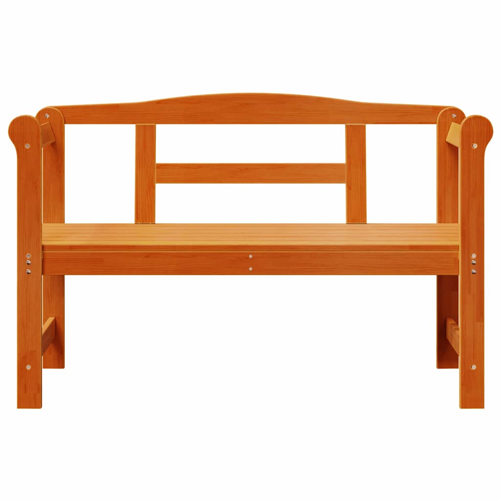 vidaXL Garden Storage Bench Natural 119 x 44 x 76 cm Solid Pinewood