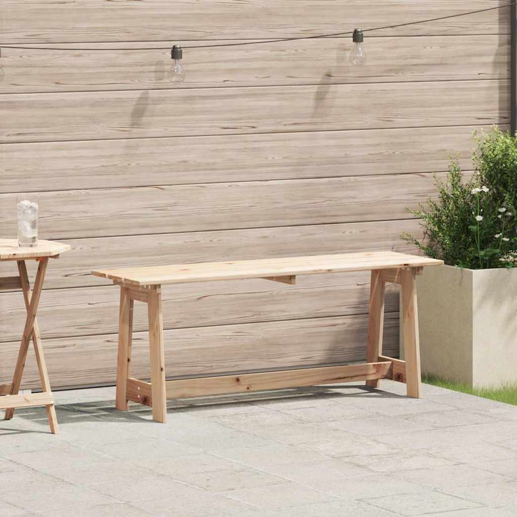 vidaXL Tuinbank Naturel 119 x 47 x 35 cm Massief grenenhout
