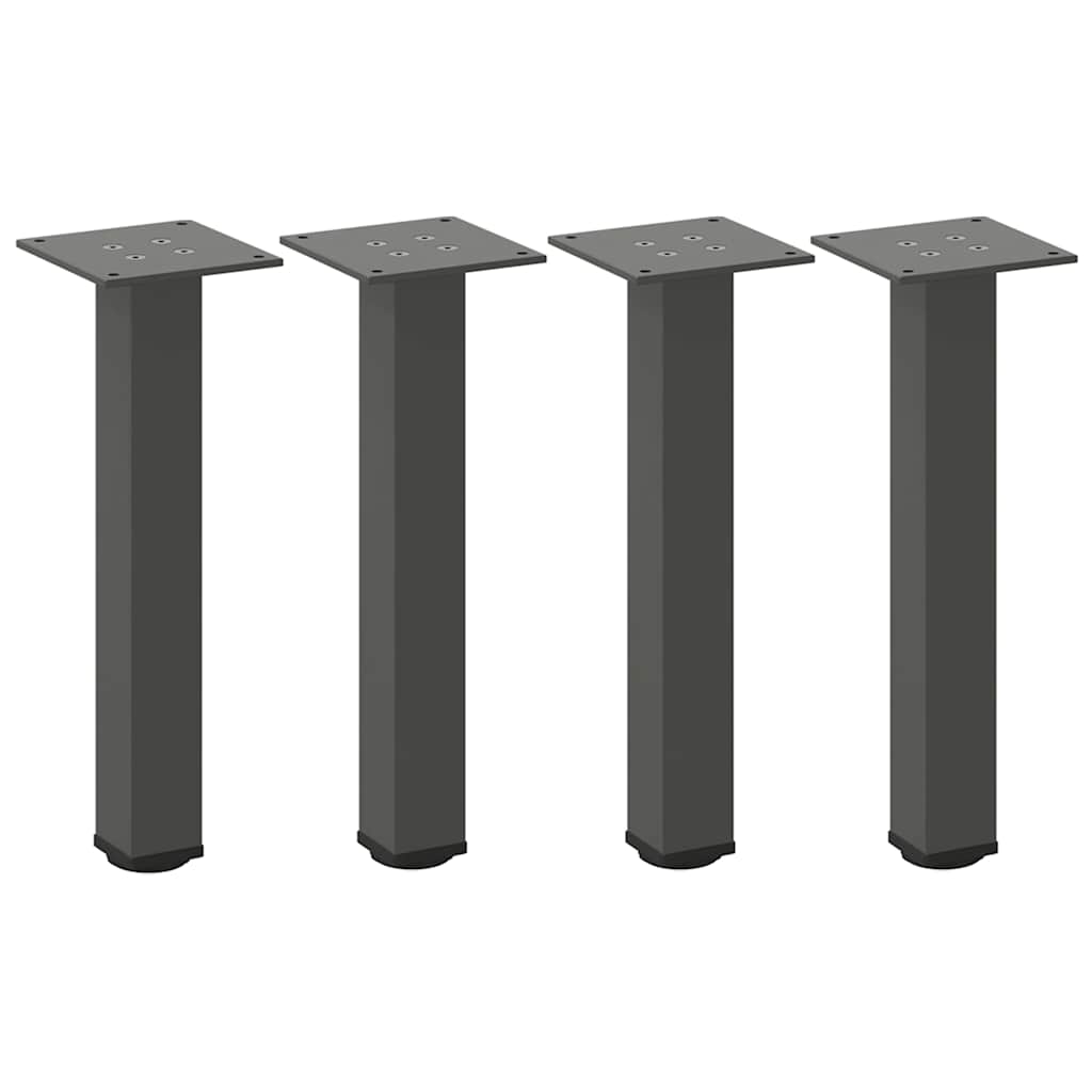 vidaXL Coffee Table Legs 4 pcs 30-32 cm Steel White