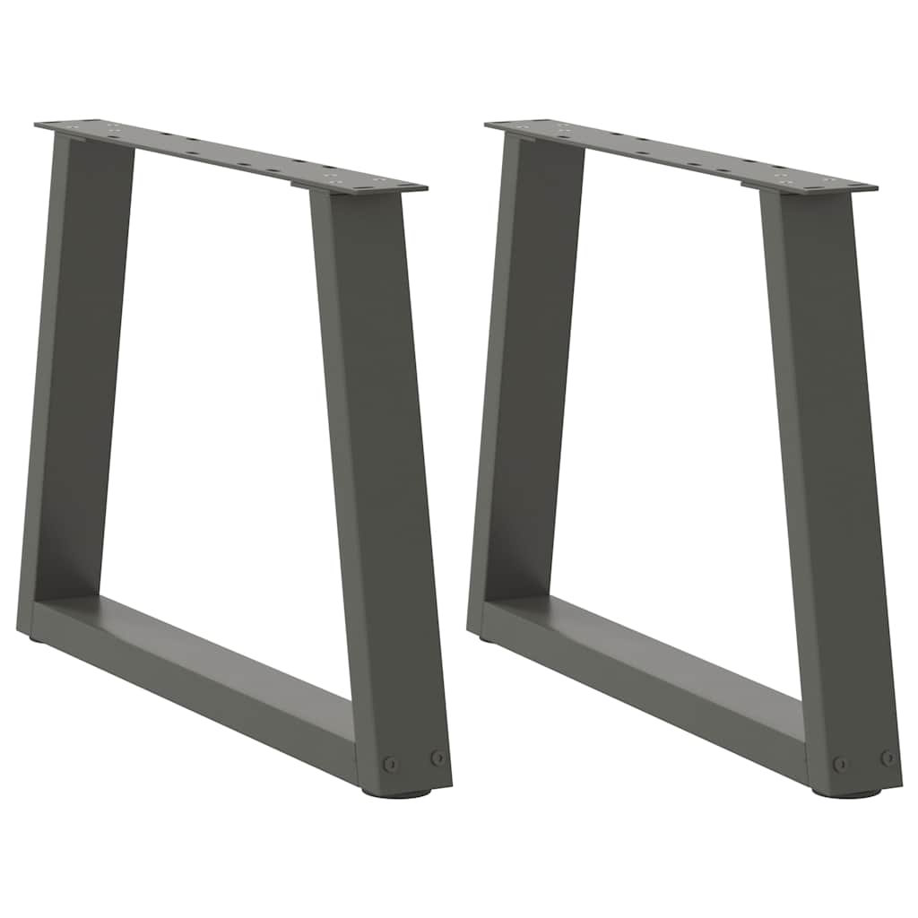 vidaXL Salontafelpoten 2 st V-vormig 30x(30-31,3) cm staal zwart