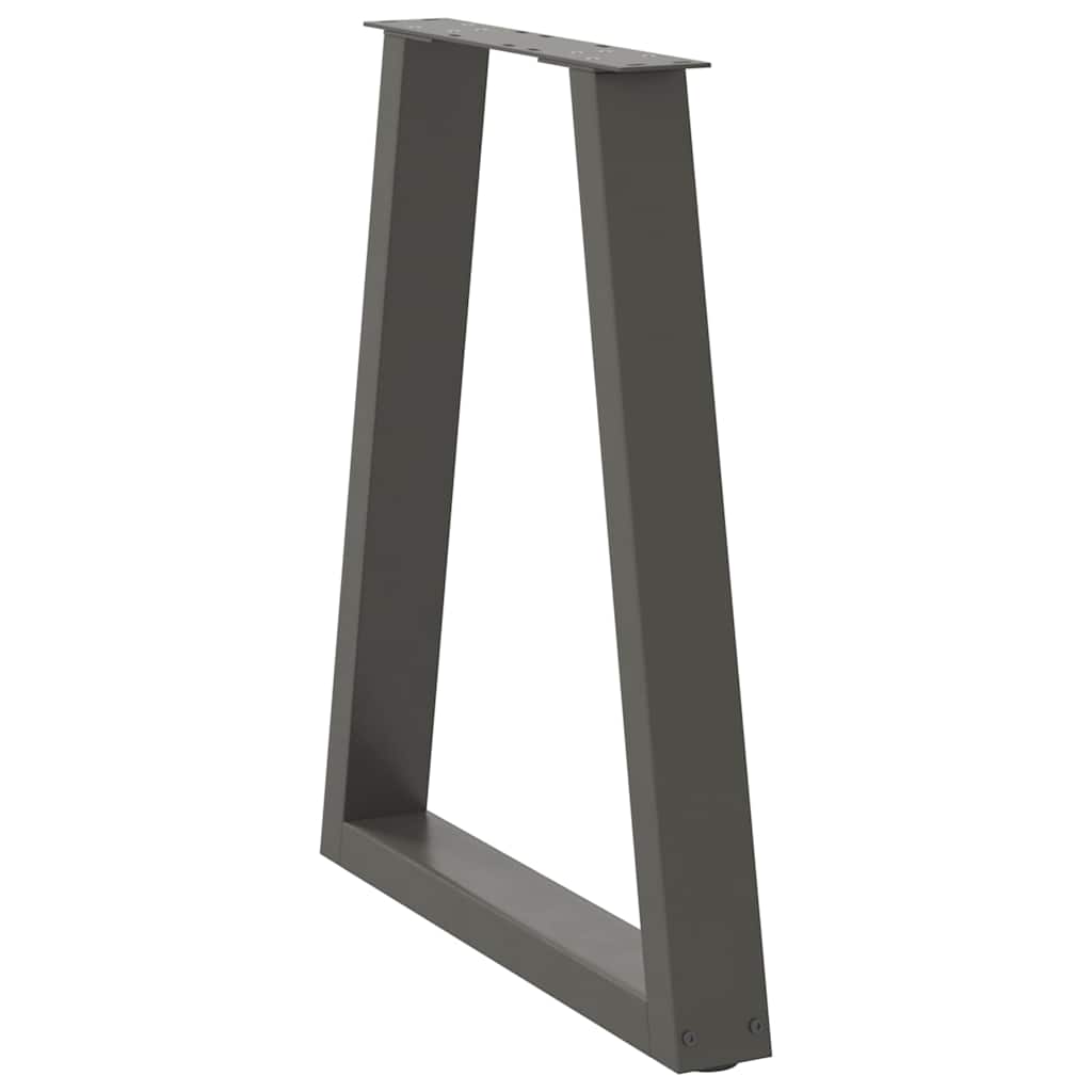 vidaXL Salontafelpoten 2 st V-vormig 30x(30-31,3) cm staal zwart
