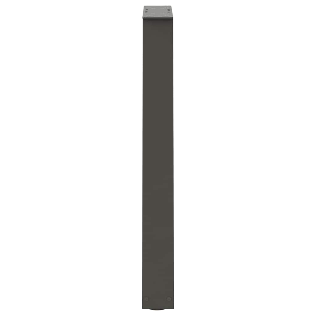 vidaXL Salontafelpoten 2 st V-vormig 30x(30-31,3) cm staal zwart