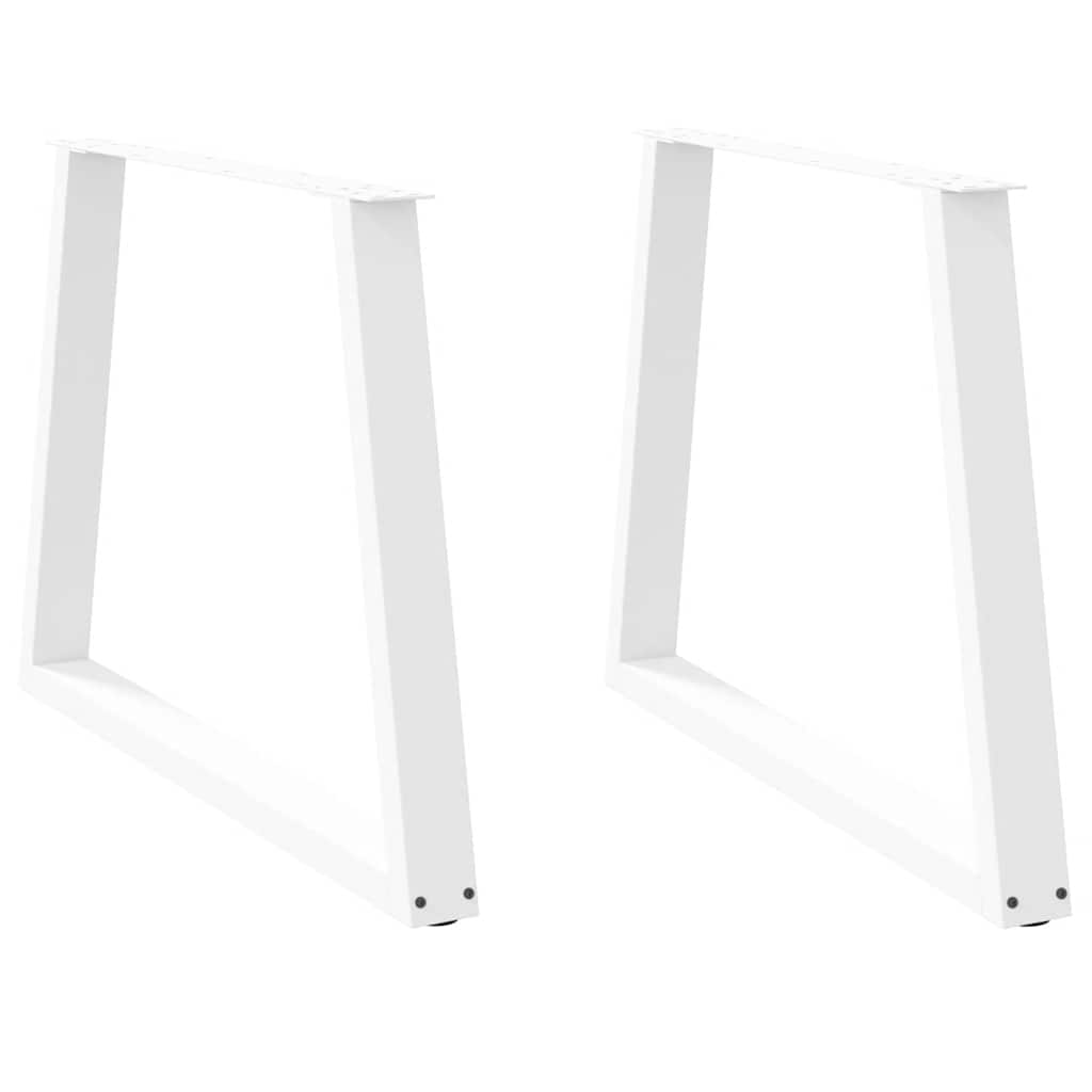 vidaXL Salontafelpoten 2 st V-vormig 30x(30-31,3) cm staal zwart