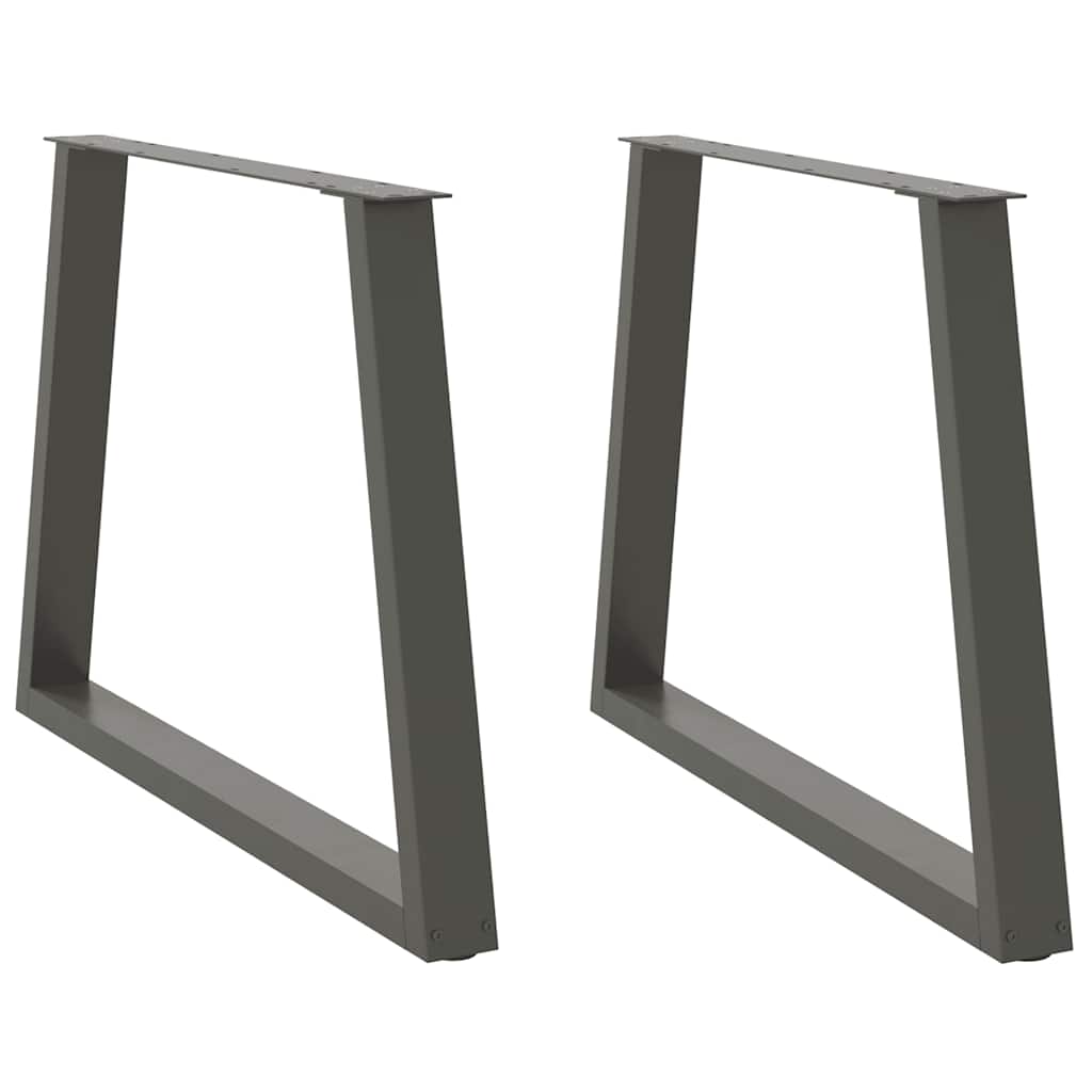 vidaXL Salontafelpoten 2 st V-vormig 30x(30-31,3) cm staal zwart