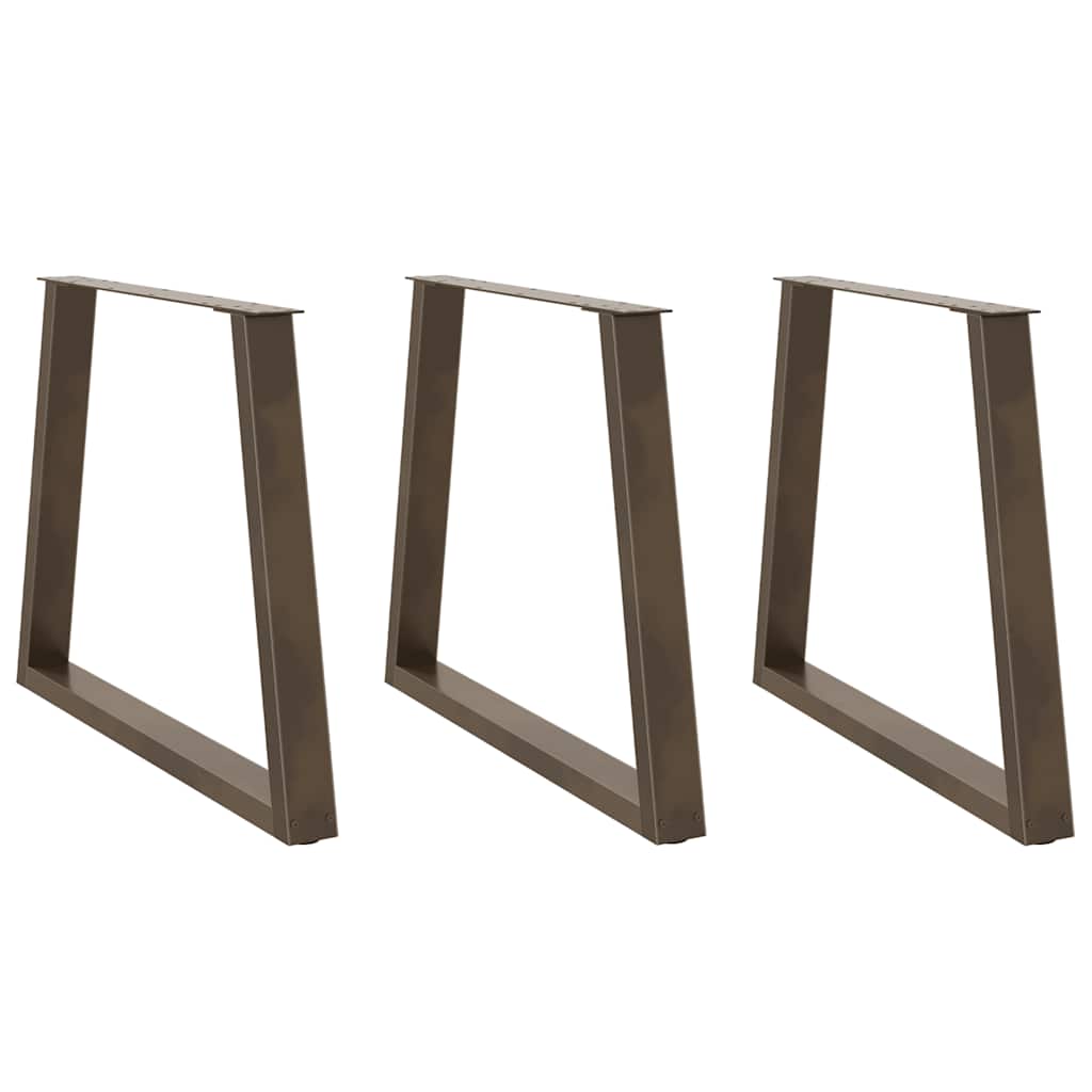 vidaXL Salontafelpoten 2 st V-vormig 30x(30-31,3) cm staal zwart