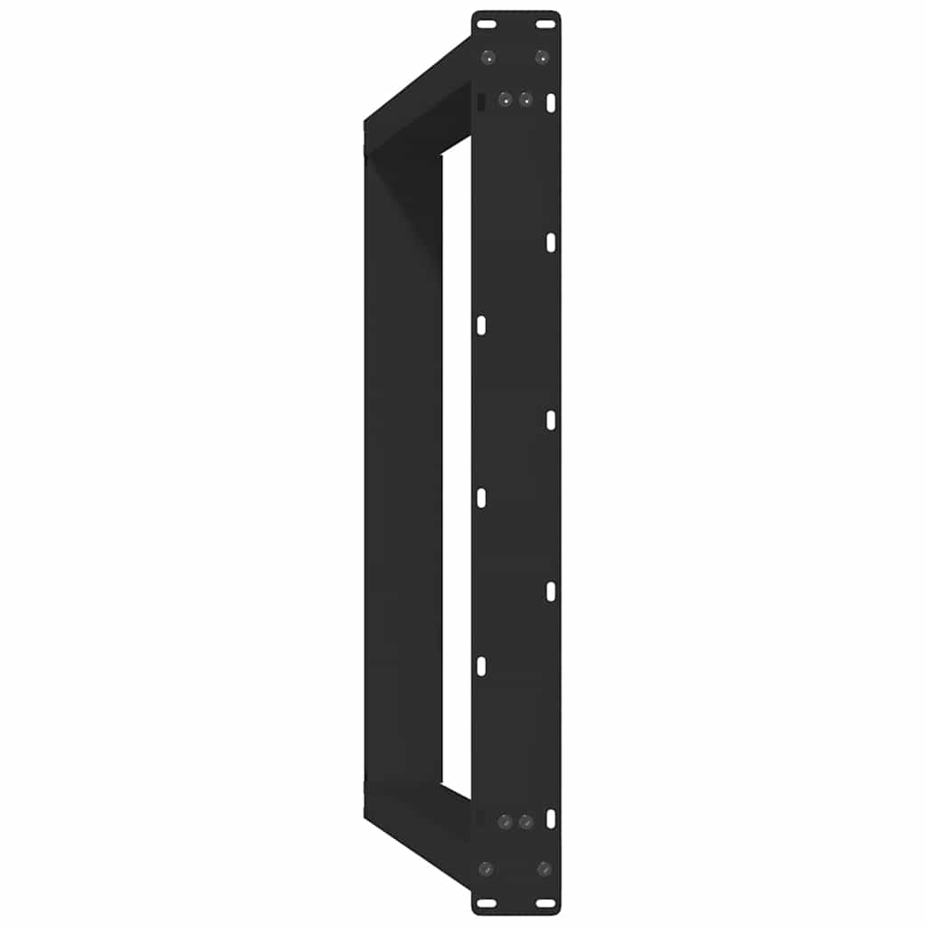 vidaXL Coffee table legs 2 pcs U-shaped 30x(30-31) cm steel black