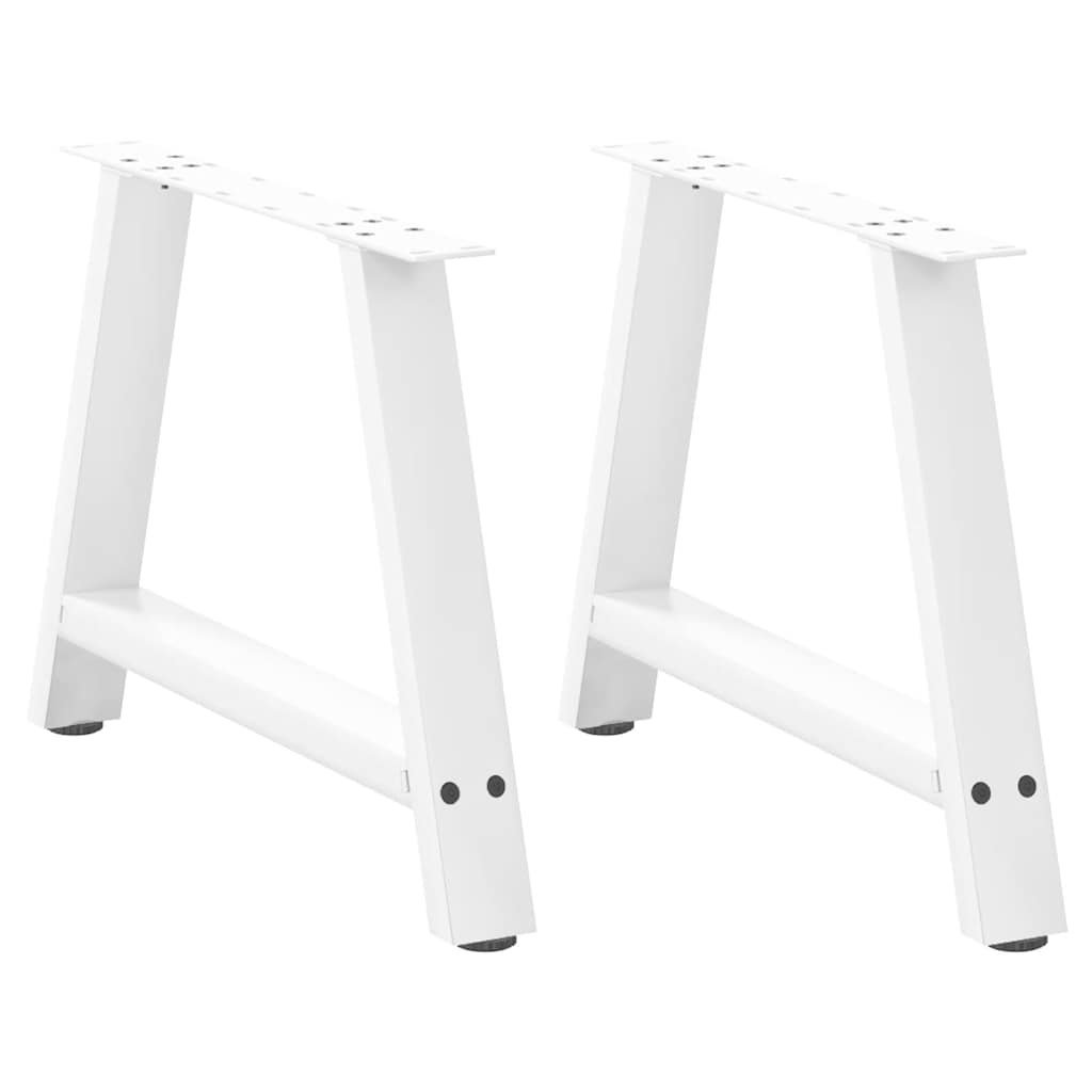 vidaXL Salontafelpoten 2 st A-vormig 30x(30-31) cm staal zwart