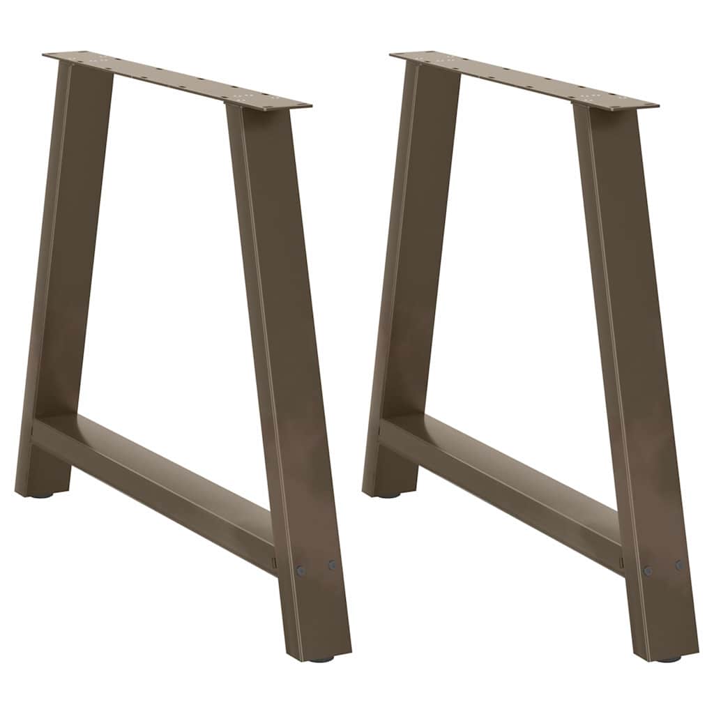 vidaXL Salontafelpoten 2 st A-vormig 30x(30-31) cm staal zwart
